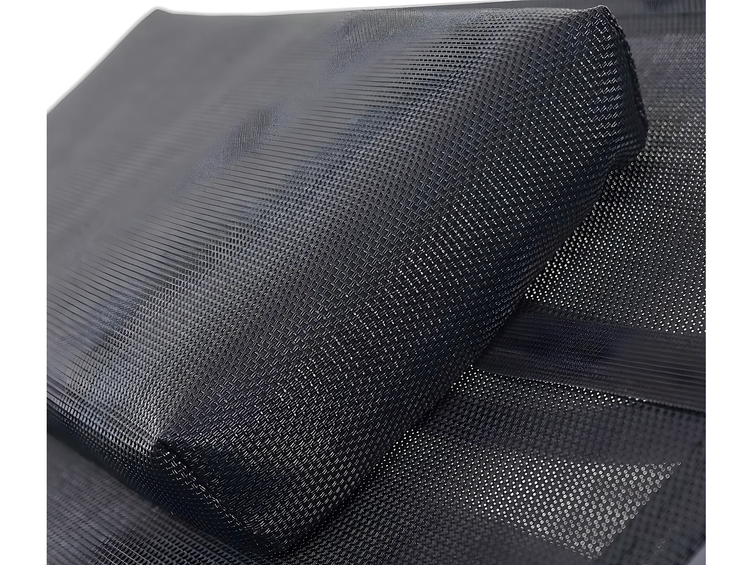 Ligstoel Phoenix,  grijs, bekleding zwart