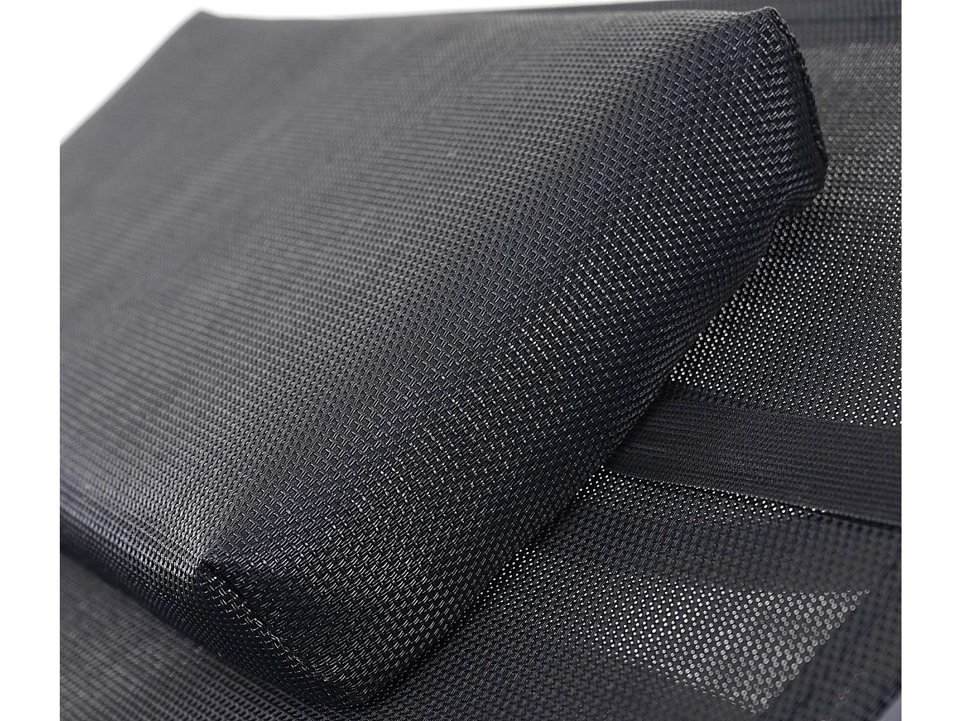 Sonnenliege Phoenix, Grau, Bezug schwarz