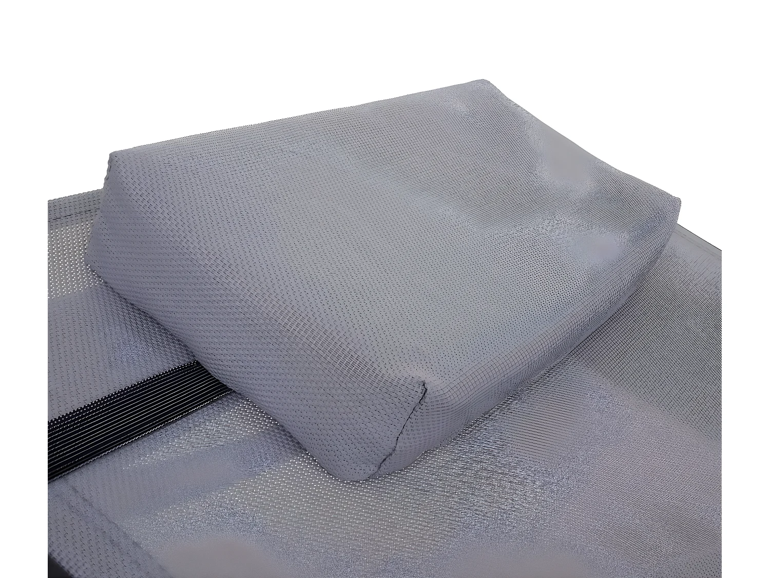 Ligstoel Phoenix,  antraciet, bekleding grijs