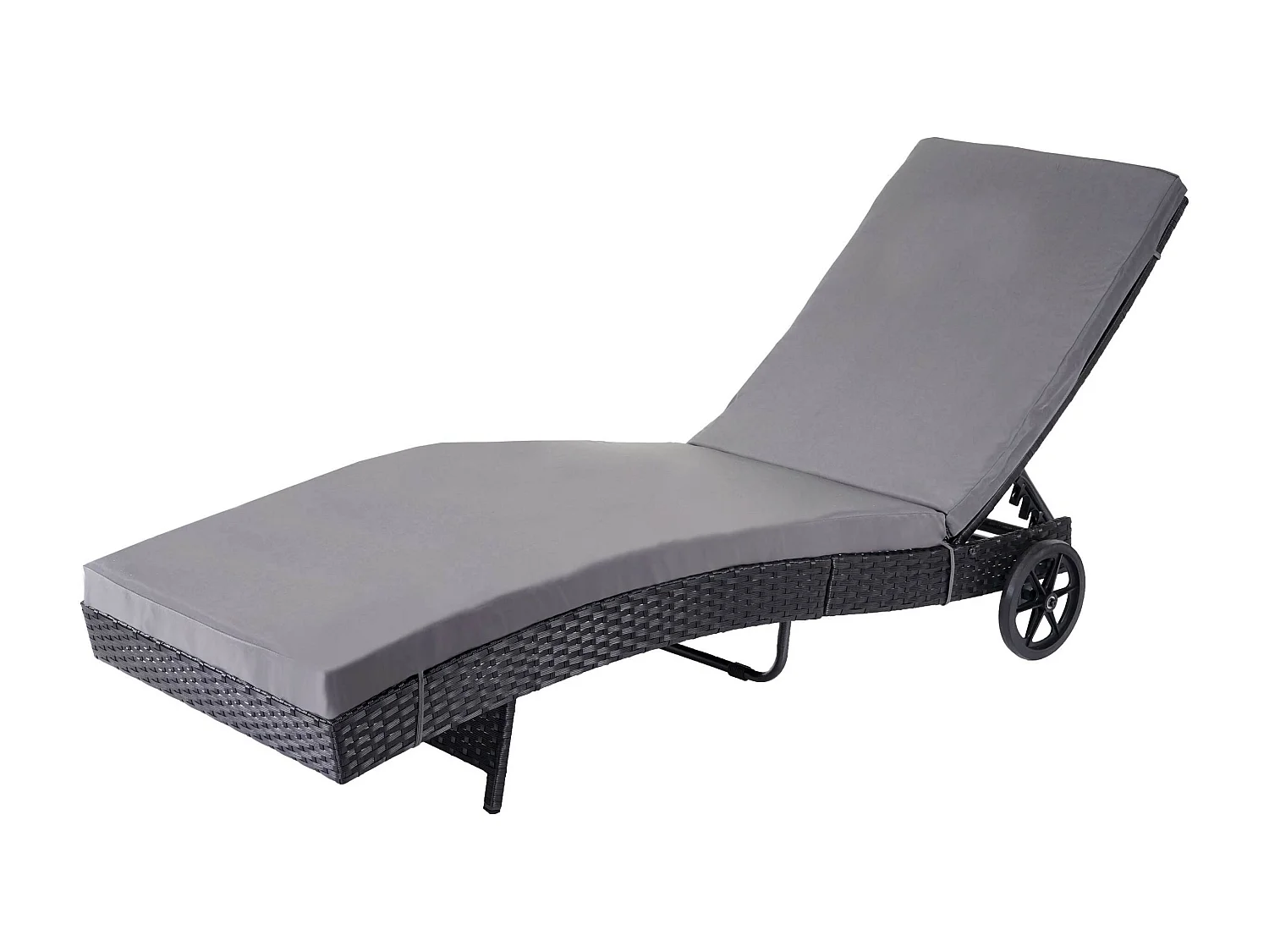 Bain de soleil MCW-D80,  anthracite, coussin gris foncé