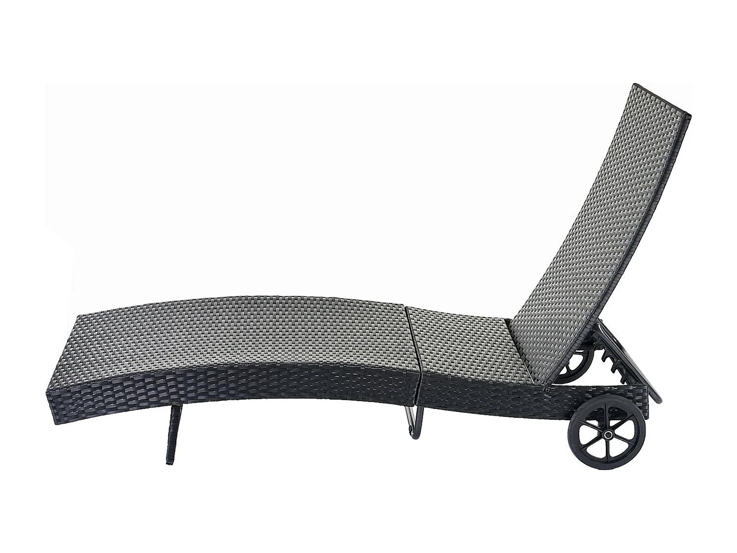 Bain de soleil MCW-D80,  anthracite, coussin gris foncé