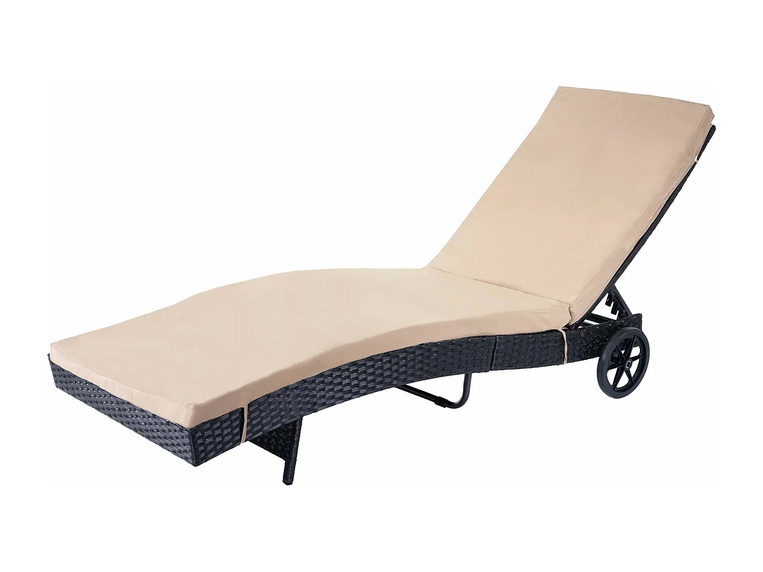 Bain de soleil MCW-D80,  anthracite, coussin beige