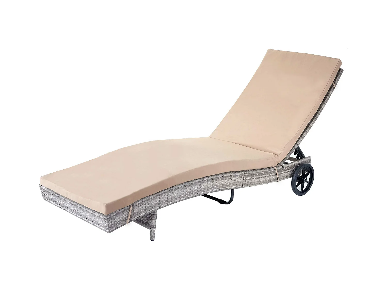 Bain de soleil MCW-D80,  gris, coussin beige