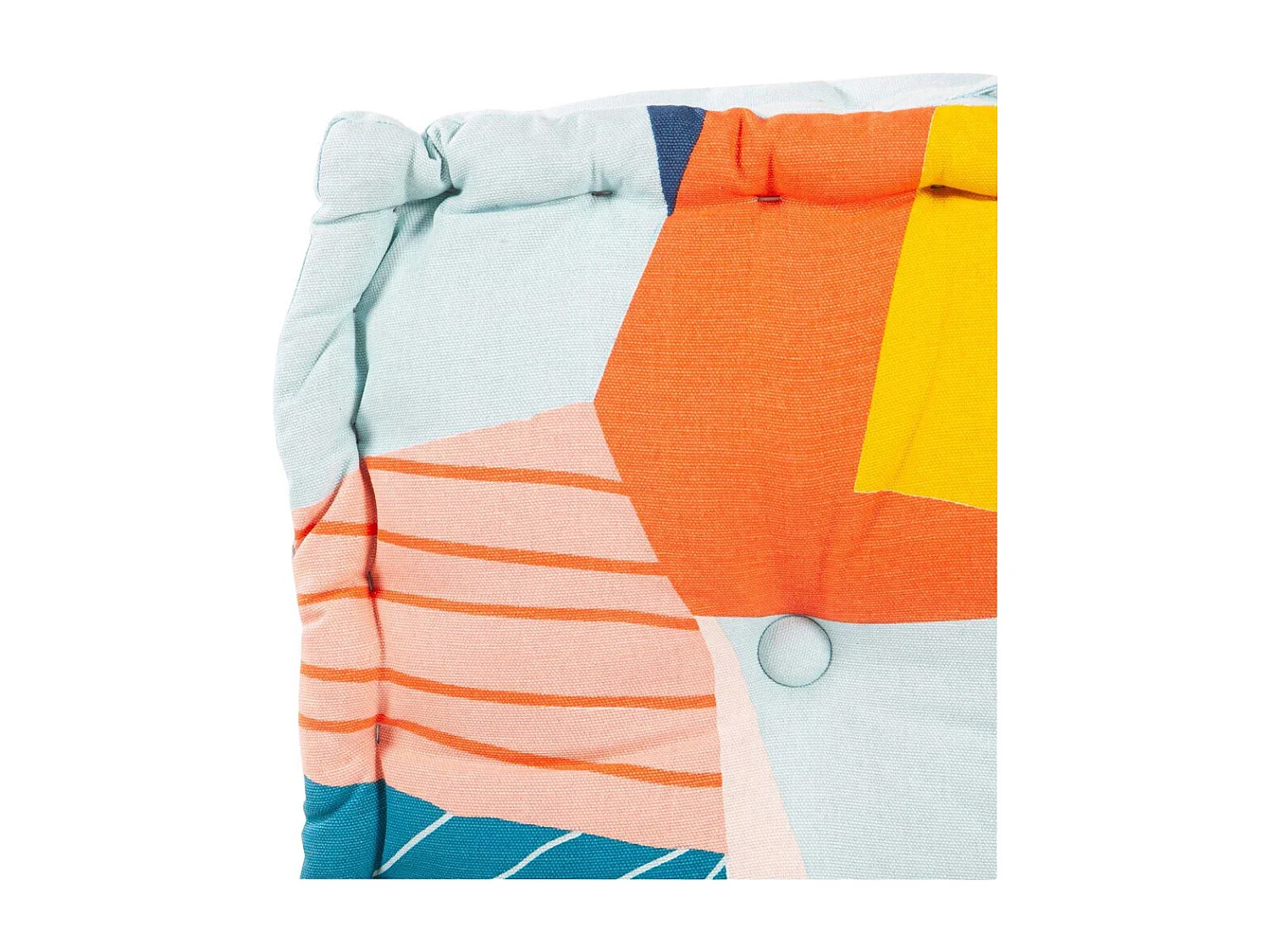 Coussin de sol en coton 60 x 60 x 12 cm Imprimé Papercut