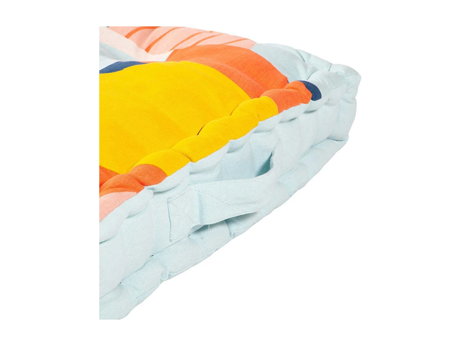 Coussin de sol en coton 60 x 60 x 12 cm Imprimé Papercut