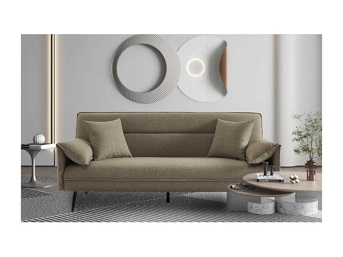 Driezits slaapbank beige uit de SILAS collectie