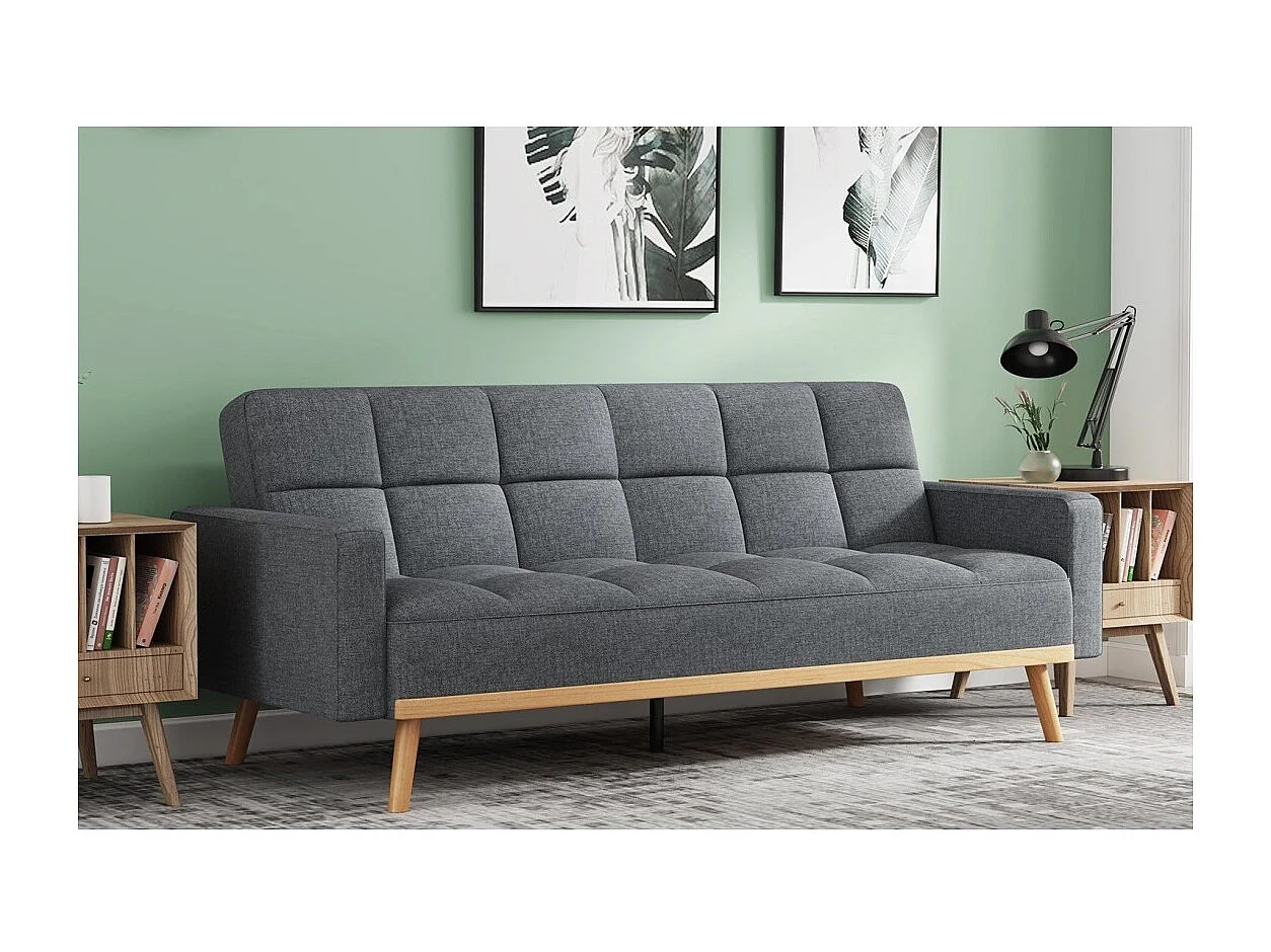 3-zits slaapbank grijs ADONA