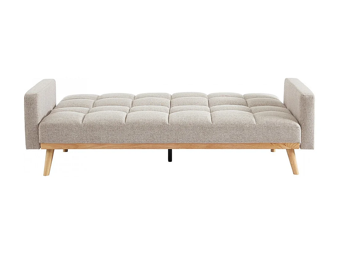 Sofá-cama bege conversível de 3 lugares coleção ADONA