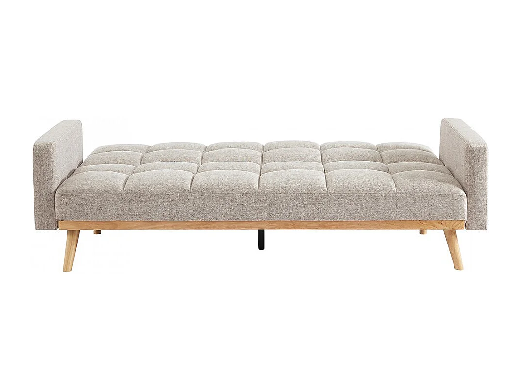 Sofá-cama bege conversível de 3 lugares coleção ADONA