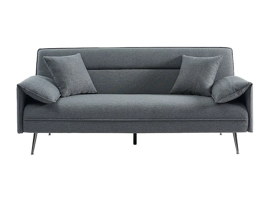 Sofá 3 lugares conversível cinza coleção SILAS