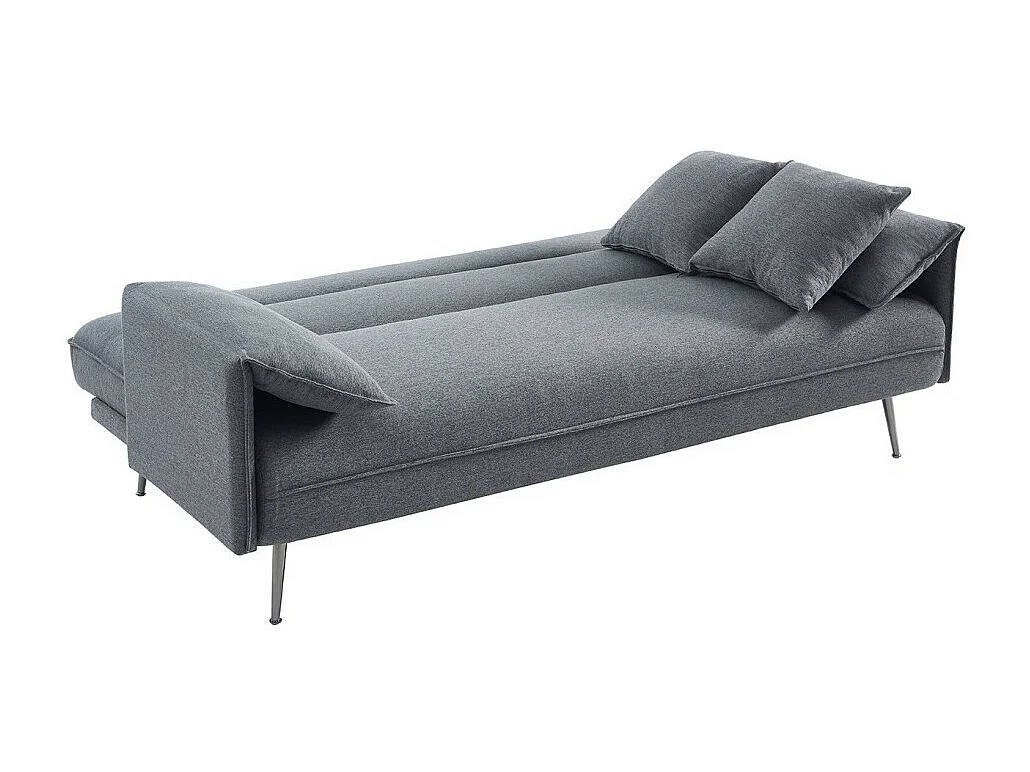 Sofá 3 lugares conversível cinza coleção SILAS
