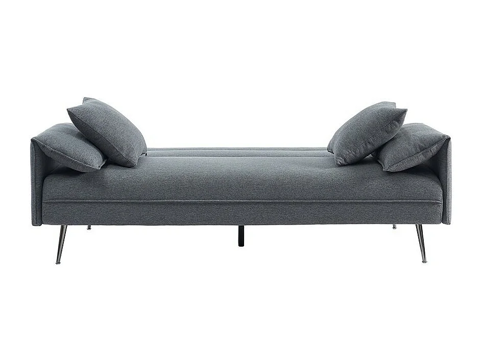 Sofá 3 lugares conversível cinza coleção SILAS