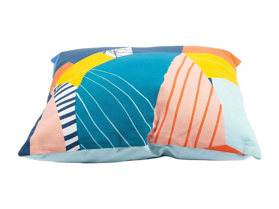 Coussin en coton imprimé 45 x 45 cm