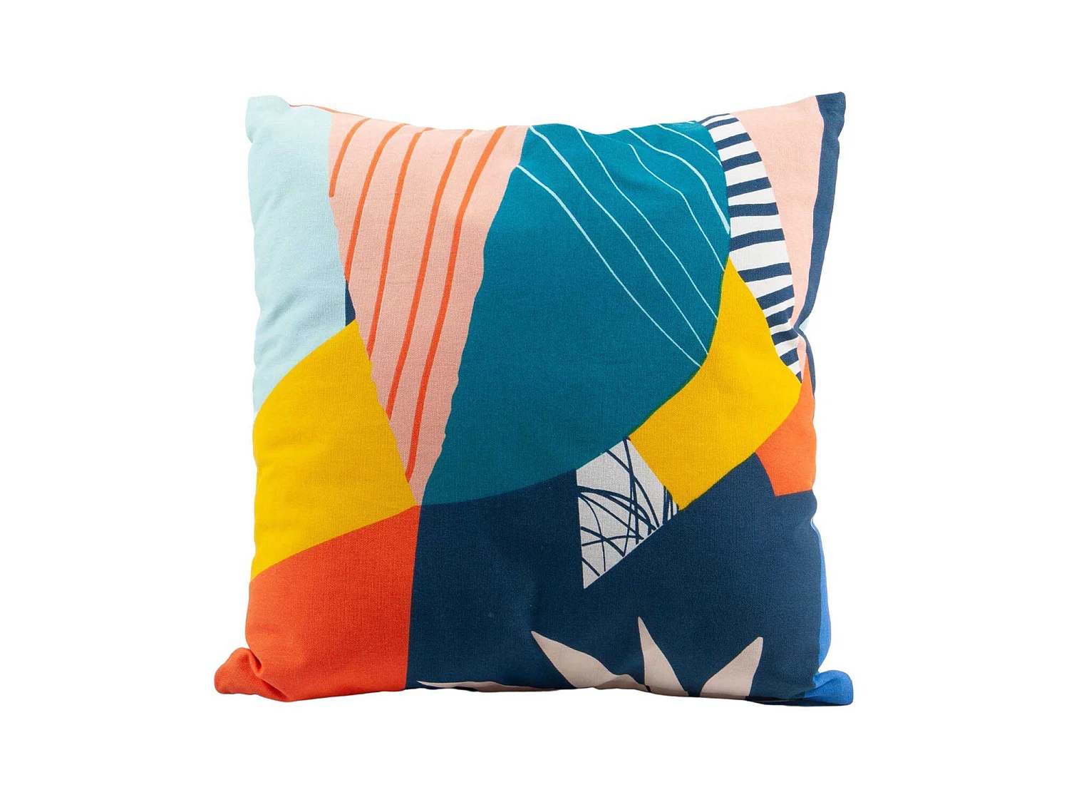 Coussin en coton imprimé 45 x 45 cm