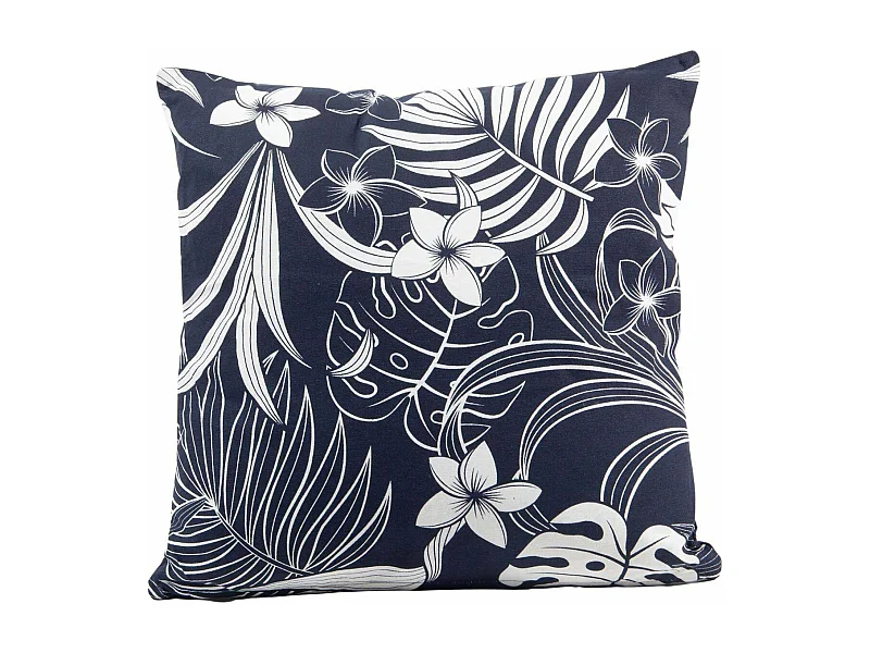 Coussin en coton imprimé 45 x 45 cm