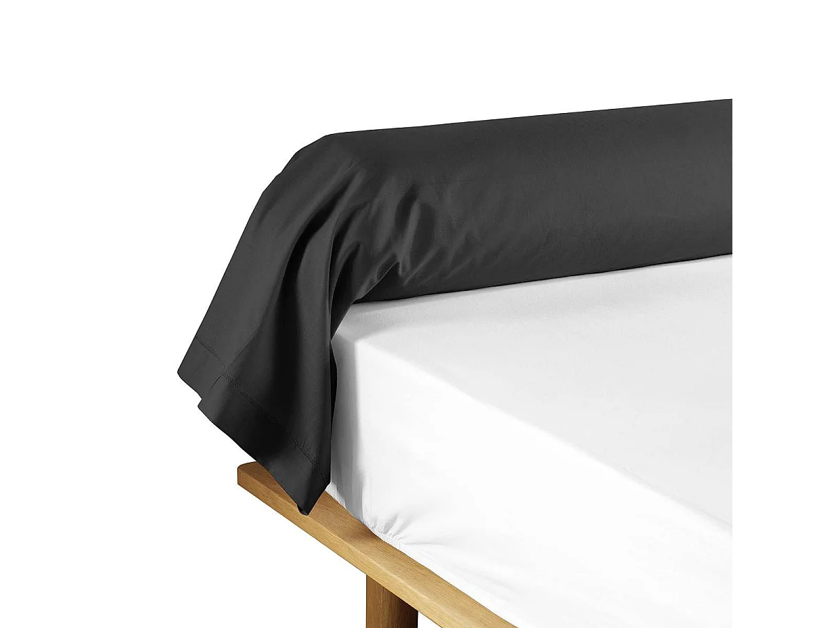 Taie de Traversin "Lina" 85x185cm Noir