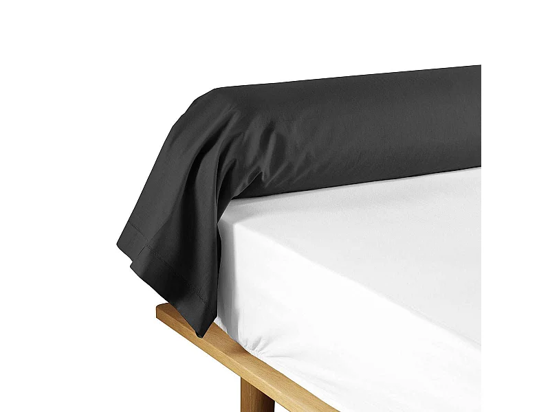 Capa de Almofada "Lina" 85x185cm Preto 100% Algodão Certificado Oeko-TEX