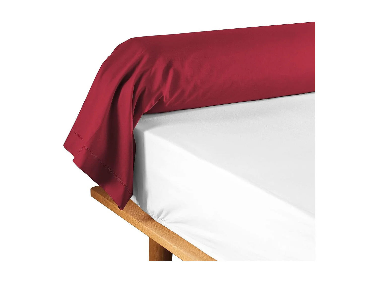 Taie de Traversin "Lina" 85x185cm Marsala