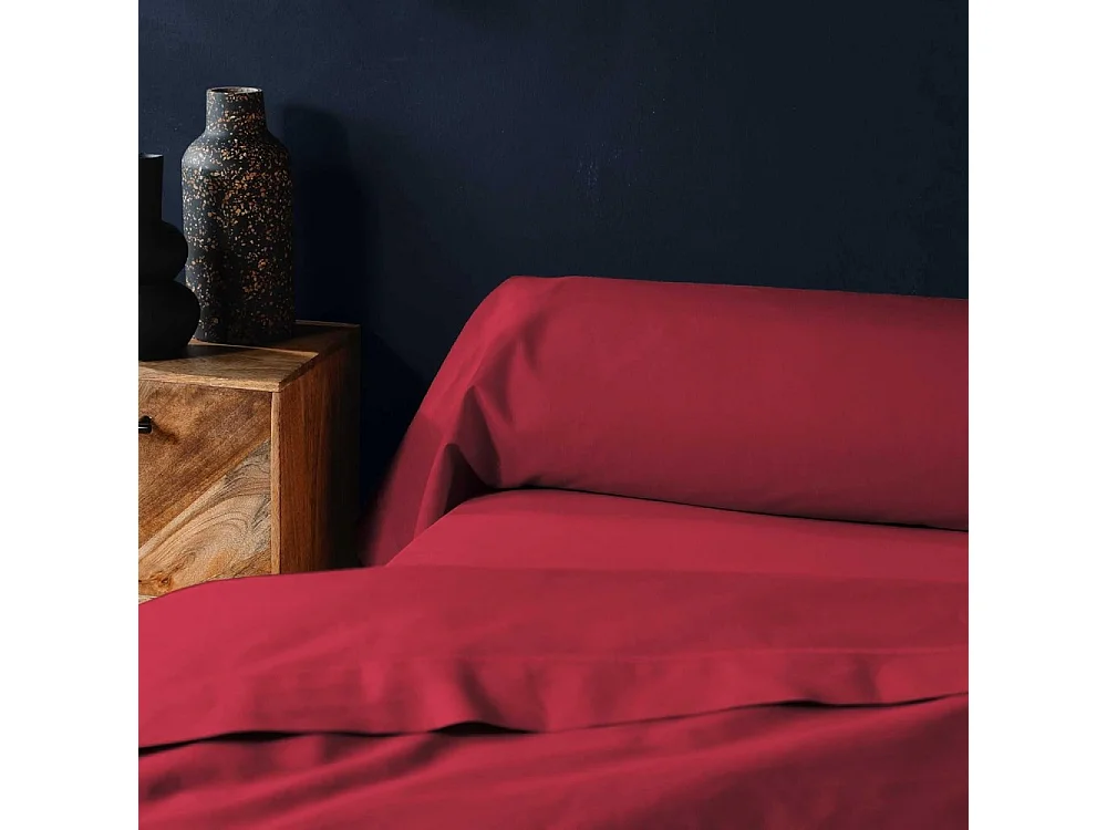 Taie de Traversin "Lina" 85x185cm Marsala