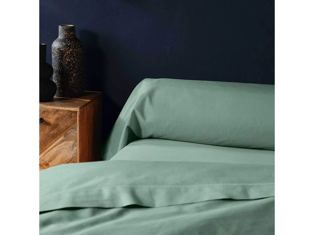 Taie de Traversin "Lina" 85x185cm Sauge