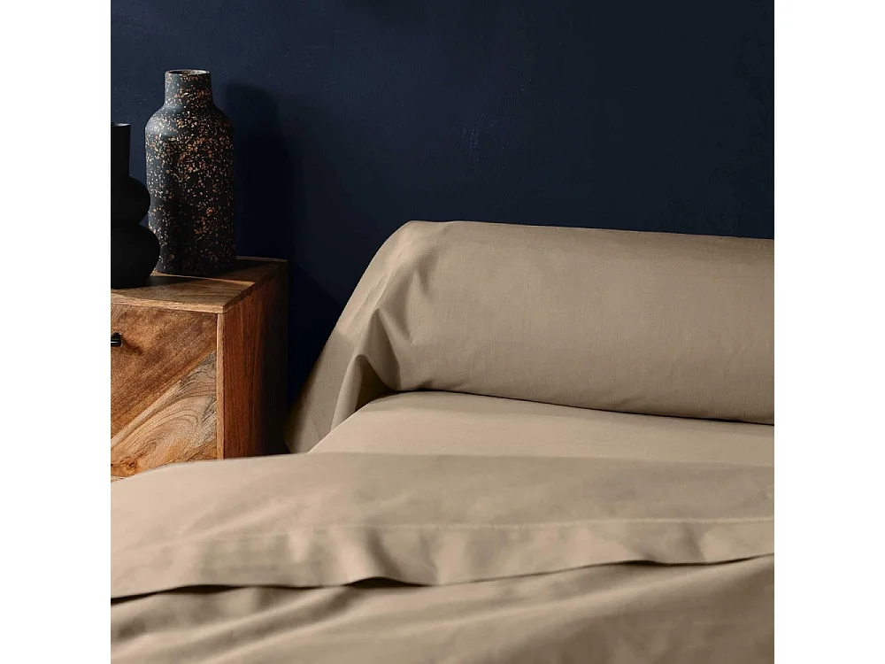 Taie de Traversin "Lina" 85x185cm Sable