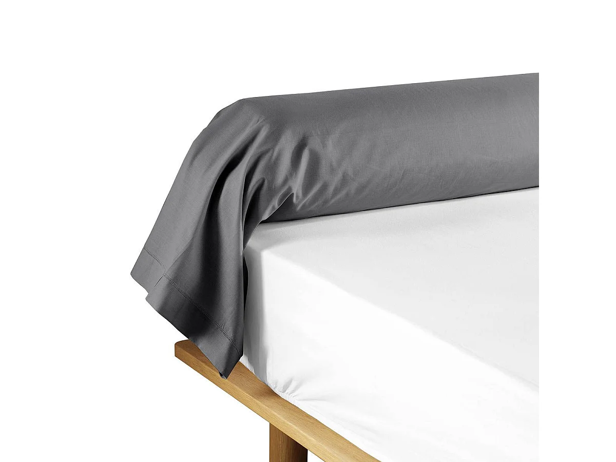 Taie de Traversin "Lina" 85x185cm Anthracite