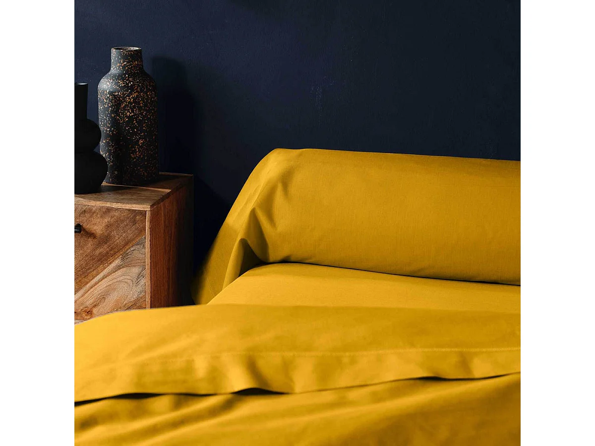 Taie de Traversin "Lina" 85x185cm Curry