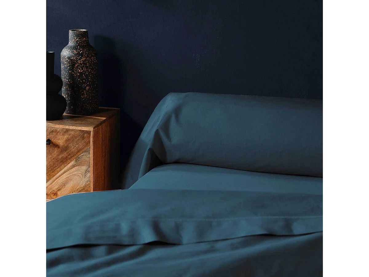 Taie de Traversin "Lina" 85x185cm Bleu