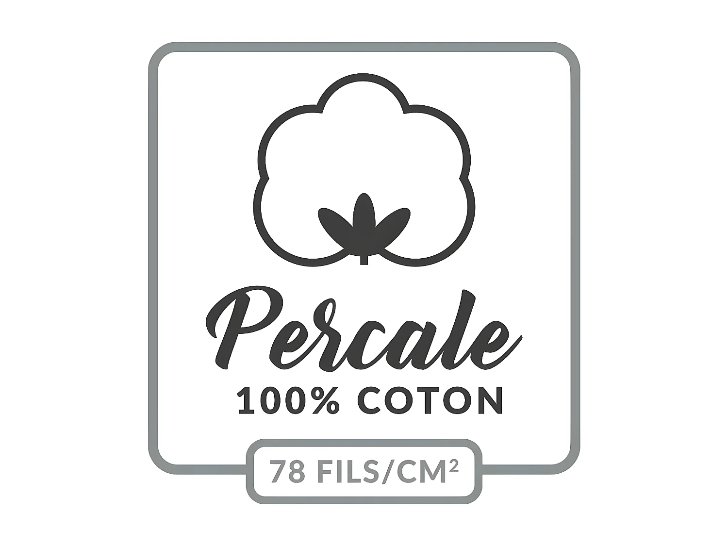 Drap Plat "Percaline" 240x300cm Nude