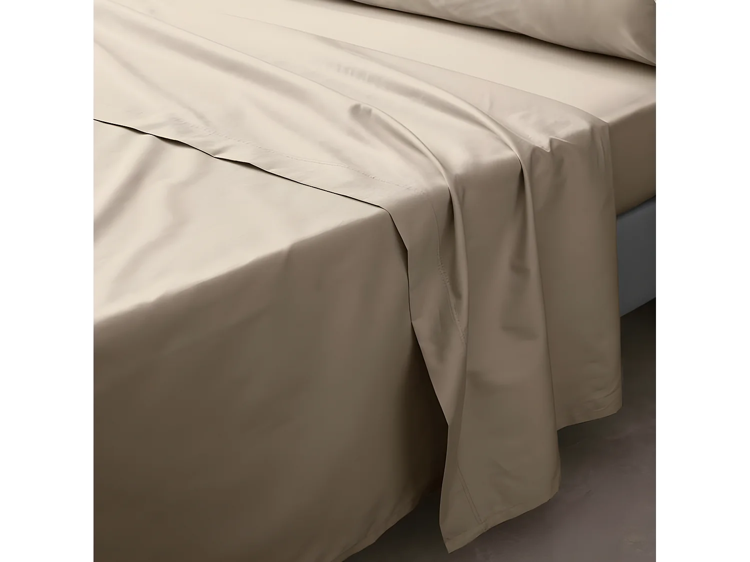 Drap Plat "Percaline" 240x300cm Sable