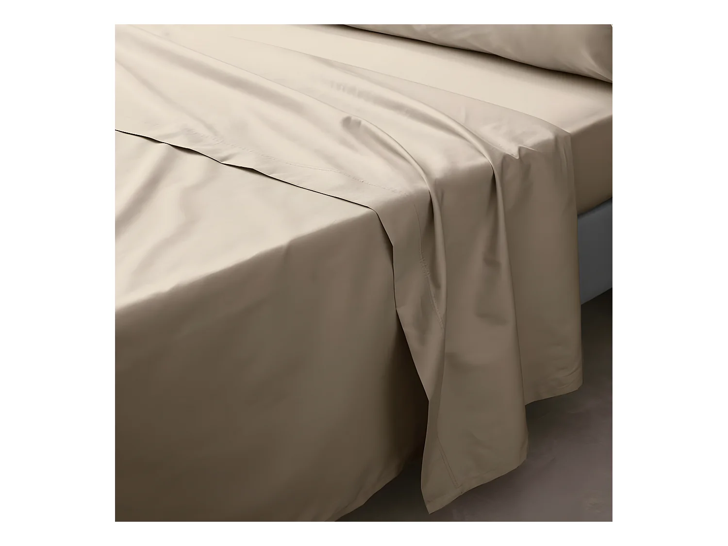 Drap Plat "Percaline" 240x300cm Sable