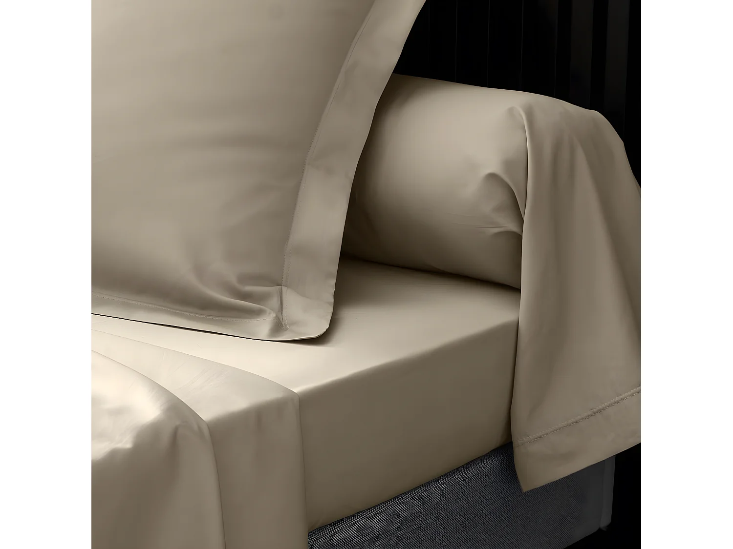 Drap Plat "Percaline" 240x300cm Sable