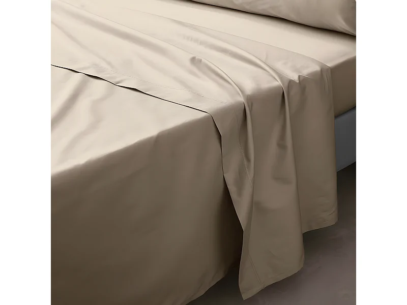 Drap Plat "Percaline" 240x300cm Sable