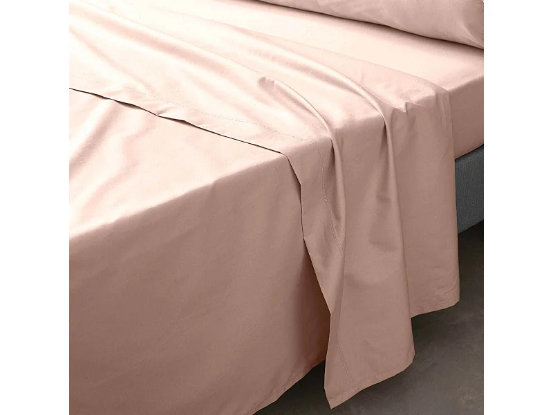 Drap Plat "Percaline" 180x290cm Nude