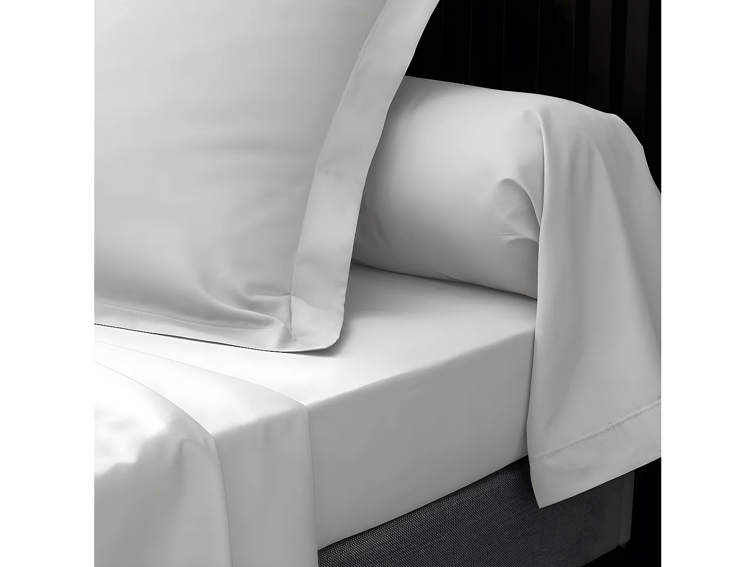 Drap Plat "Percaline" 240x300cm White