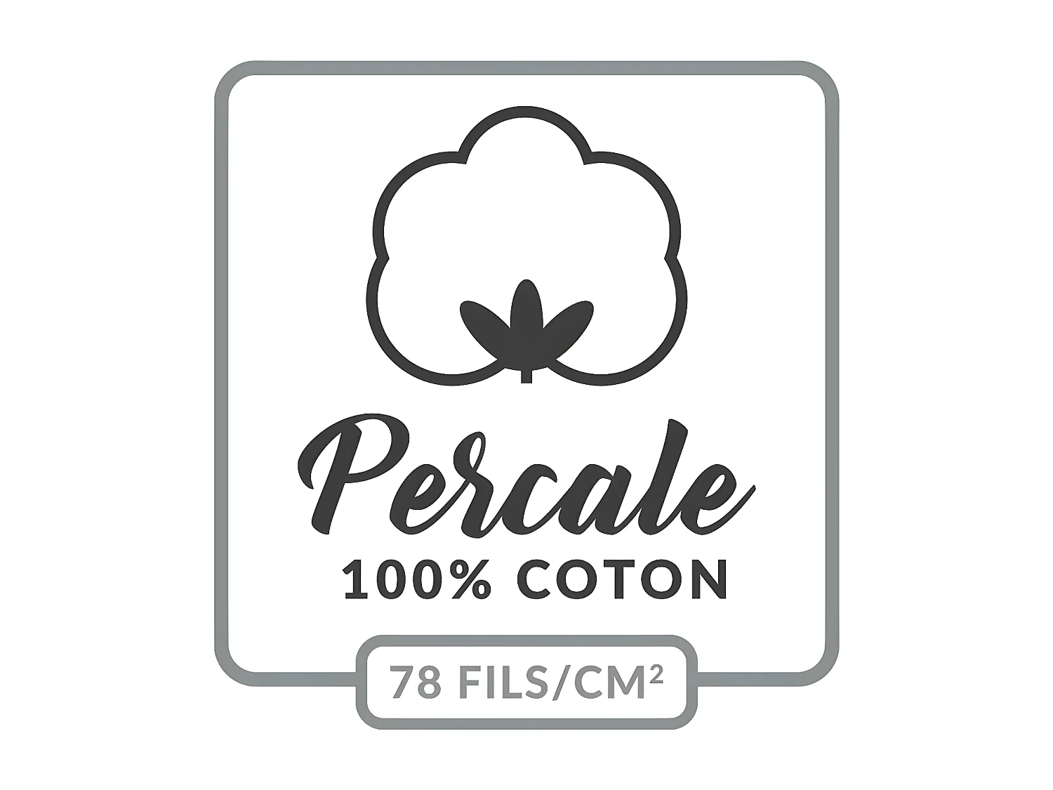 Drap Plat "Percaline" 240x300cm White