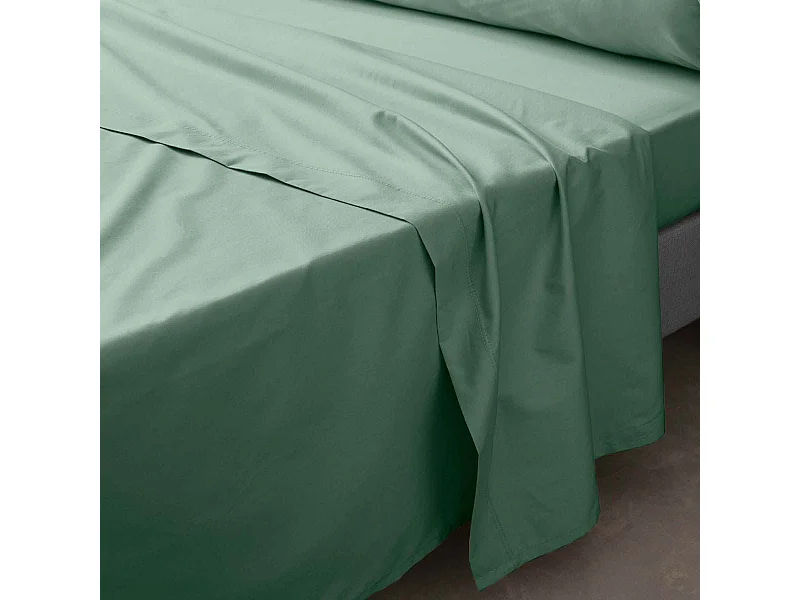 Drap Plat "Percaline" 180x290cm Tilleul