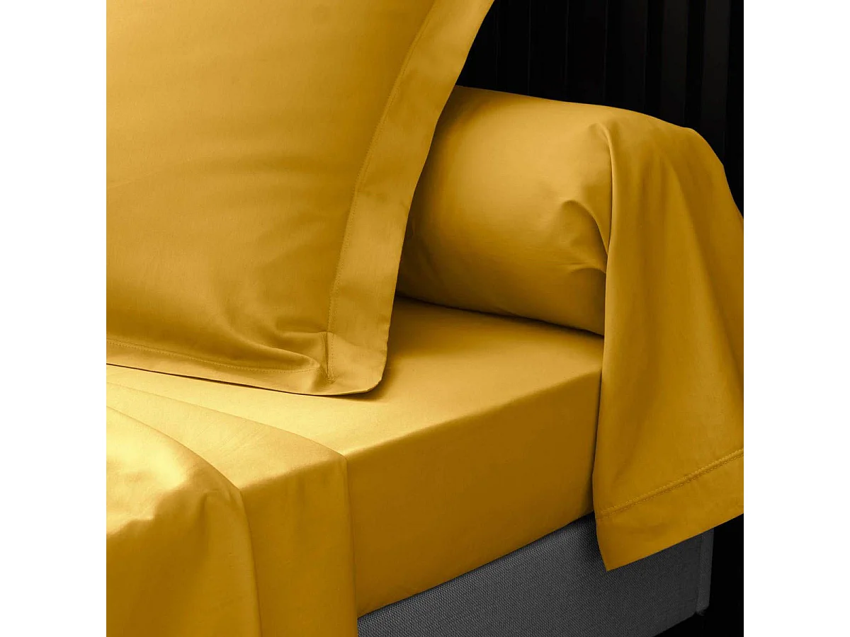 Drap Plat "Percaline" 240x300cm Curry