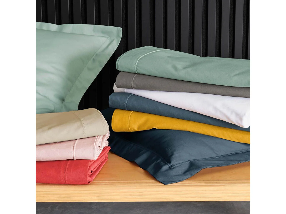 Drap Plat "Percaline" 180x290cm White