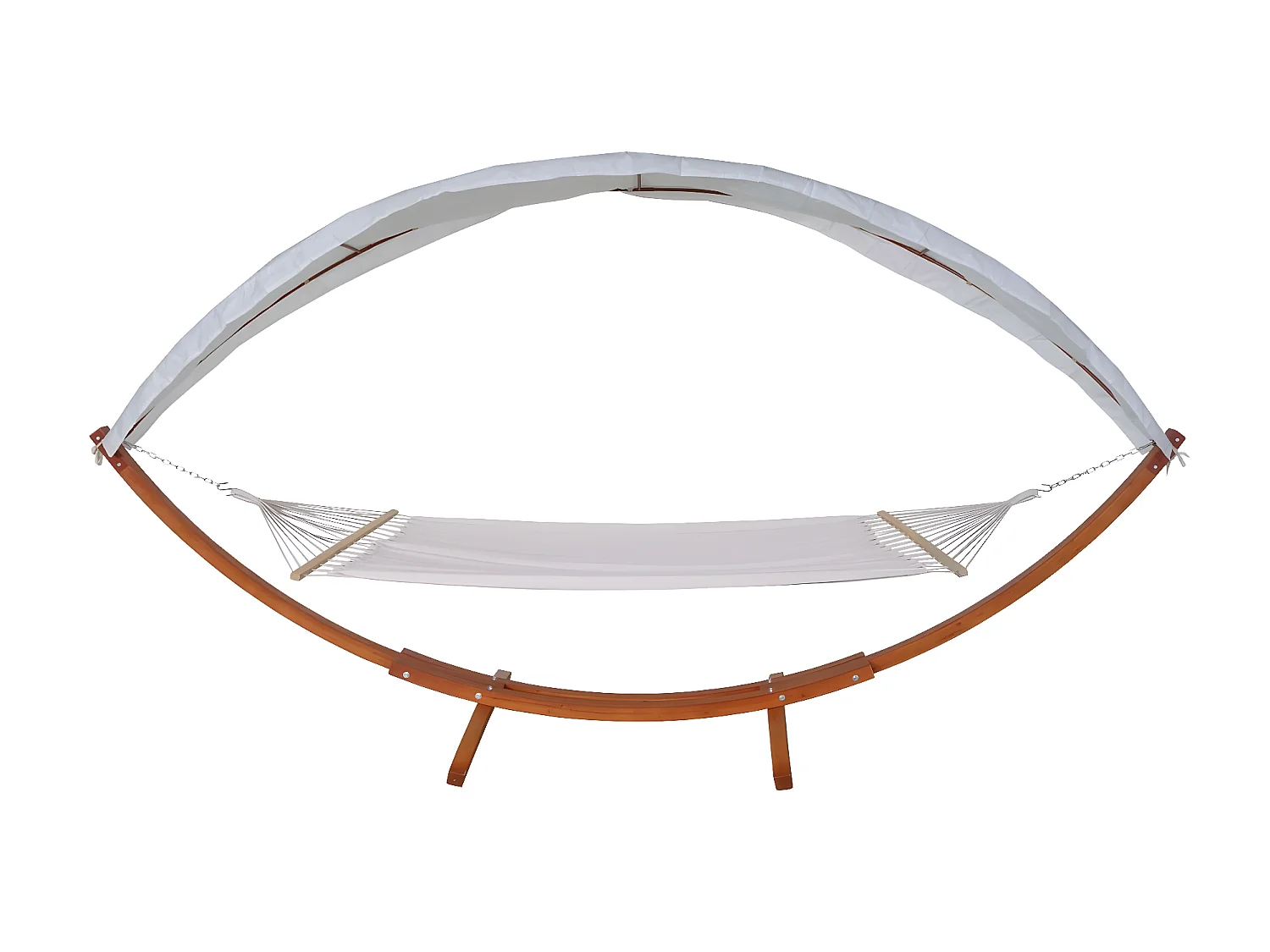 Hamac MCW-J47,  marron, crème-blanc