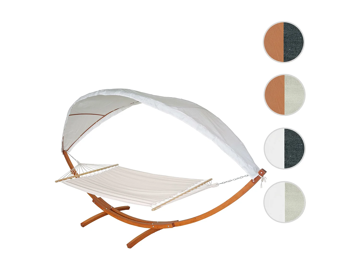 Hamac MCW-J47,  marron, crème-blanc