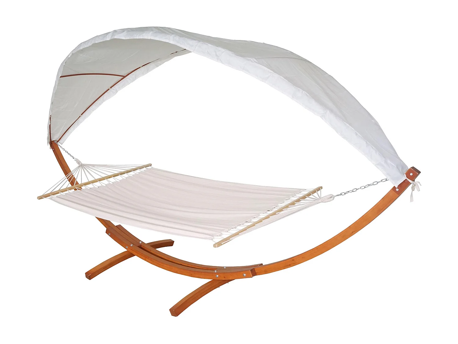 Hamac MCW-J47,  marron, crème-blanc