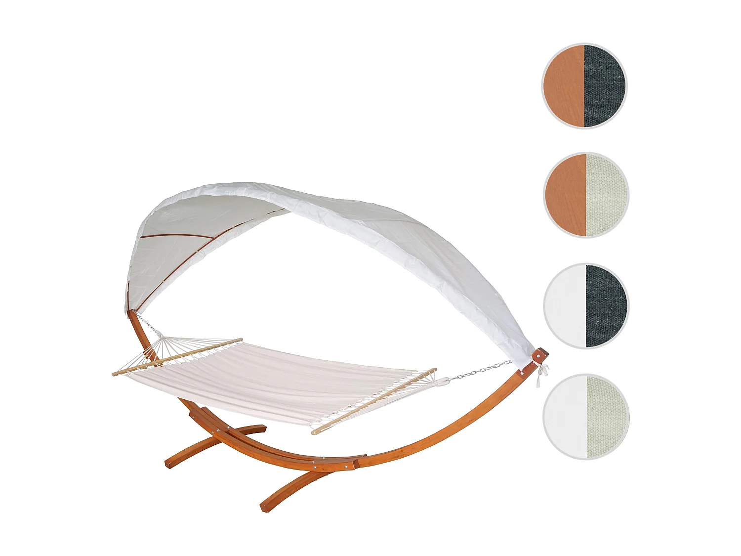Hamac MCW-J47,  marron, crème-blanc