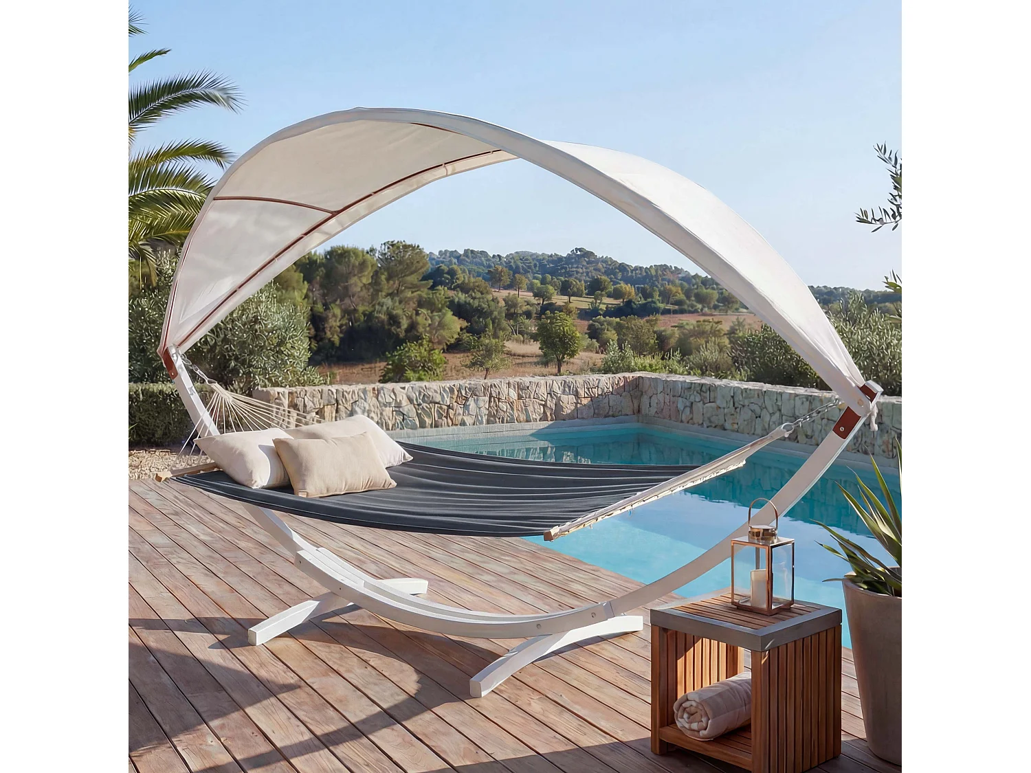 Hamac MCW-J47,  blanc, gris