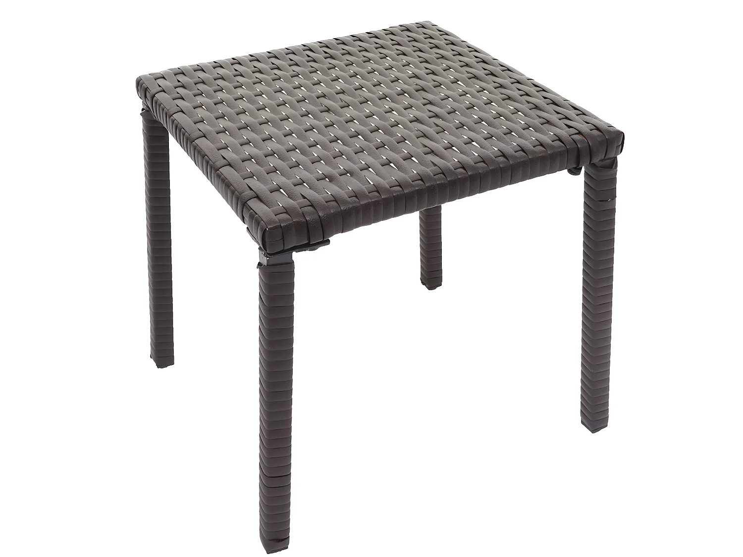 Leżak MCW-E27 (zestaw 2 sztuk),  brązowy, poduszki kremowo-beżowe