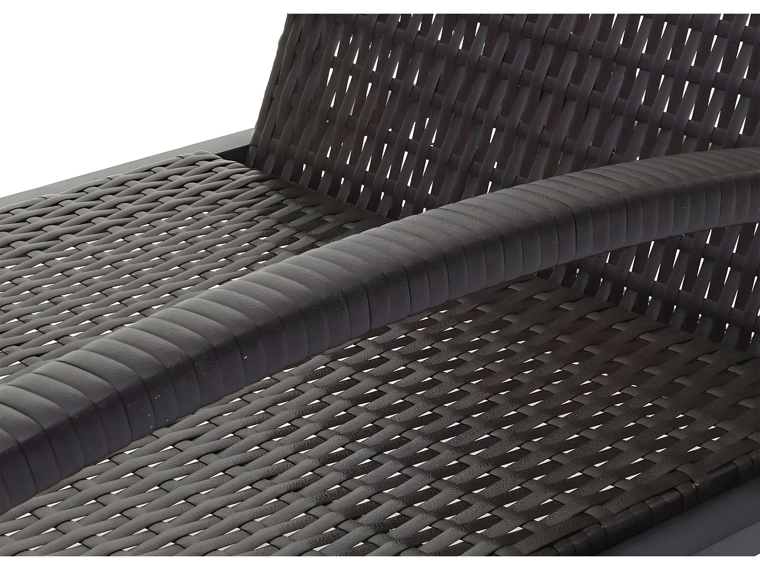 Leżak MCW-E27 (zestaw 2 sztuk),  brązowy, poduszki kremowo-beżowe