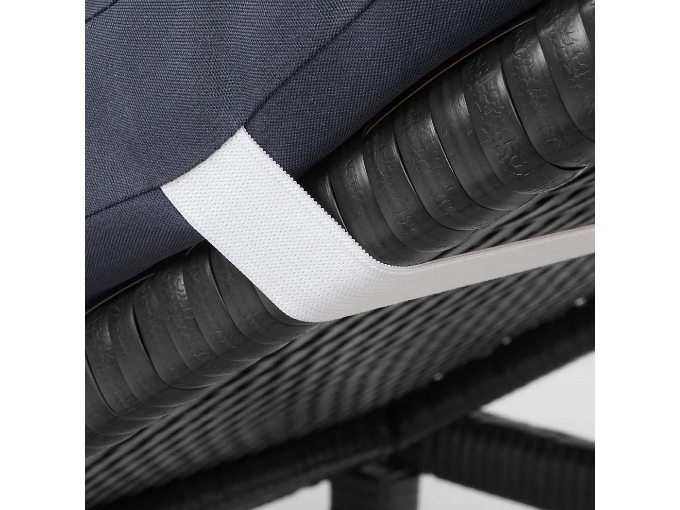 Lettino da esterno polyrattan MCW-A51 regolabile Premio antracite cuscino grigio