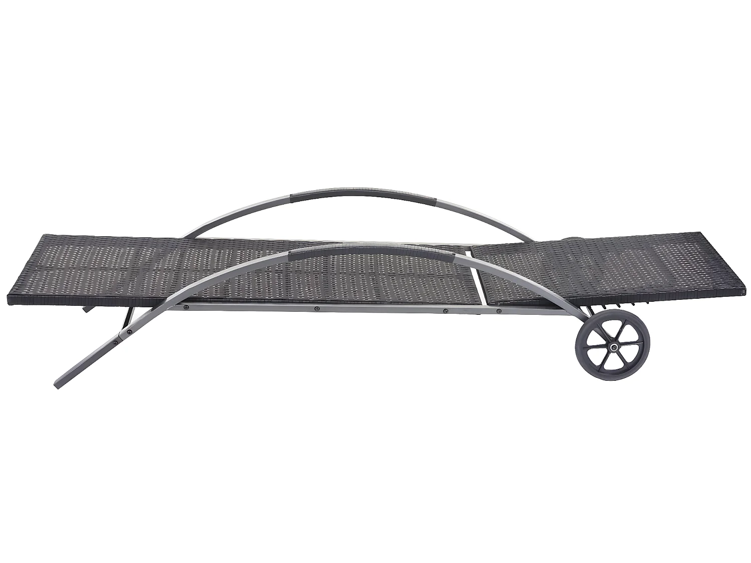 Bain de soleil MCW-E27 (lot de 2),  noir, coussins gris foncé