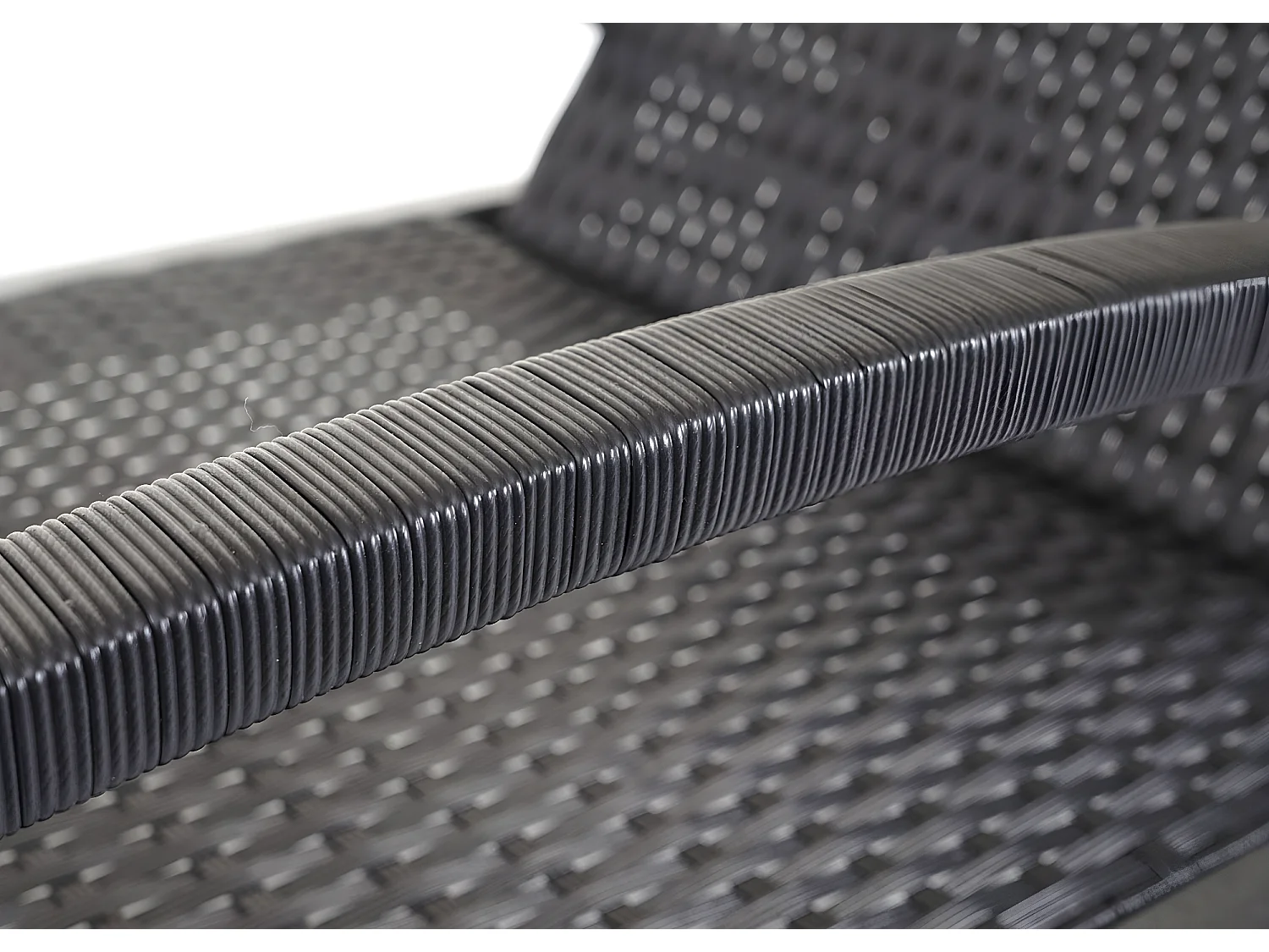 Bain de soleil MCW-E27 (lot de 2),  noir, coussins gris foncé