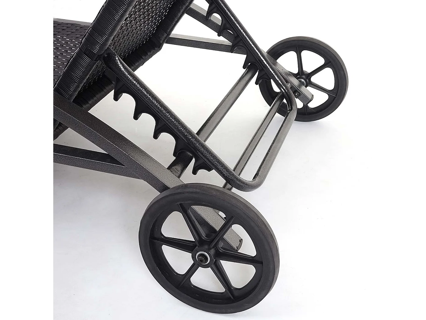 Bain de soleil MCW-E27 (lot de 2),  noir, coussins gris foncé